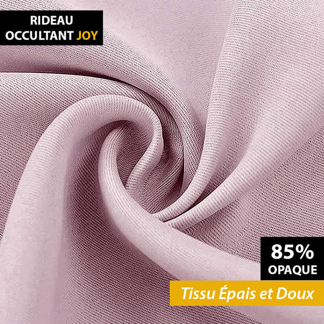 Verdunkelungsvorhang Hellrosa mit universellem Kräuselband