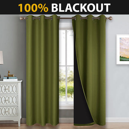 Grüner Thermovorhang isolierend für Fenster