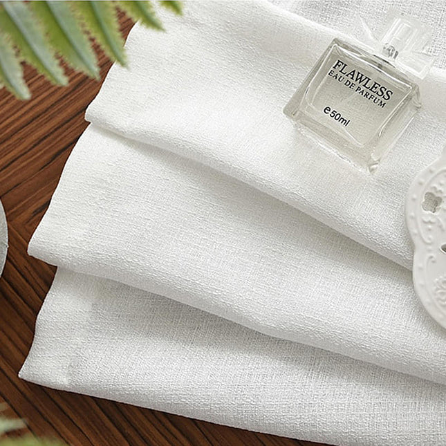 Schlichter transparenter Voile-Vorhang in Weiß