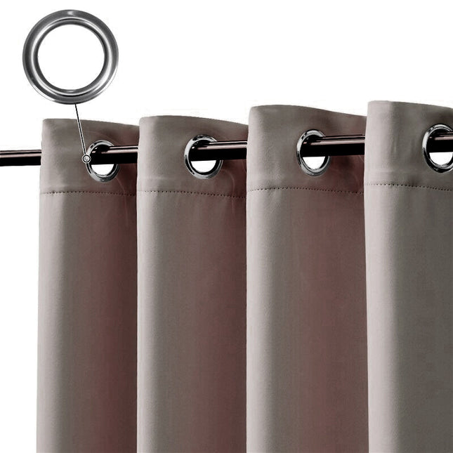 Wasserdichter Terrassenvorhang in Farbe Taupe