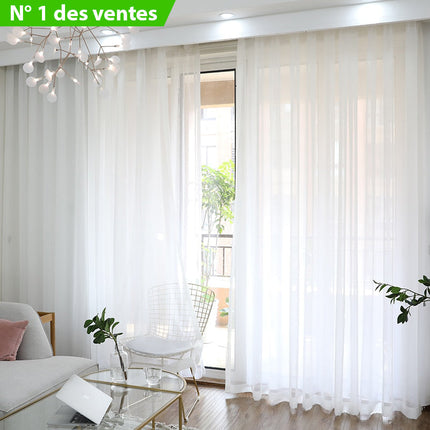 Schlichter transparenter Voile-Vorhang für Wohnzimmer