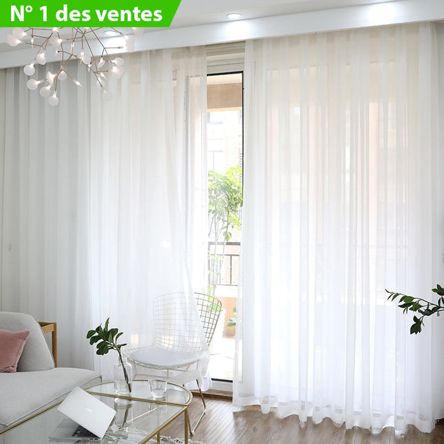Schlichter transparenter Voile-Vorhang für Wohnzimmer