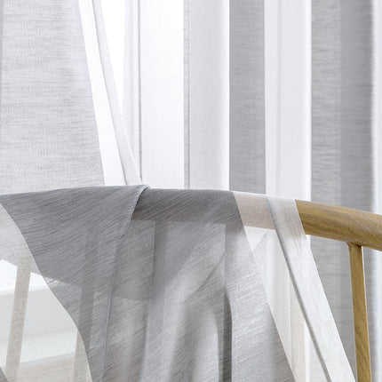 Gardine mit vertikalen Streifen Grau