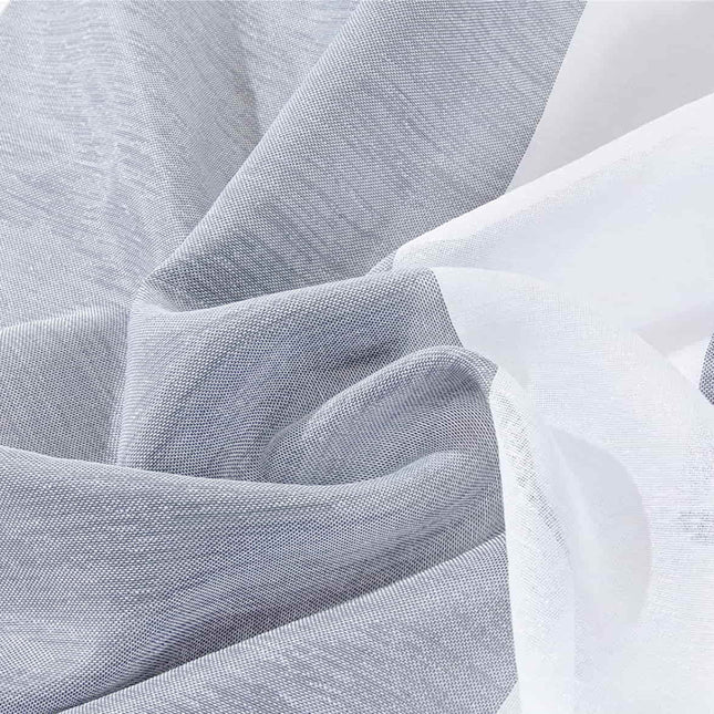 Gardine mit vertikalen Streifen Grau