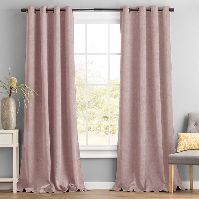 Strukturierter Verdunkelungsvorhang mit Ösen