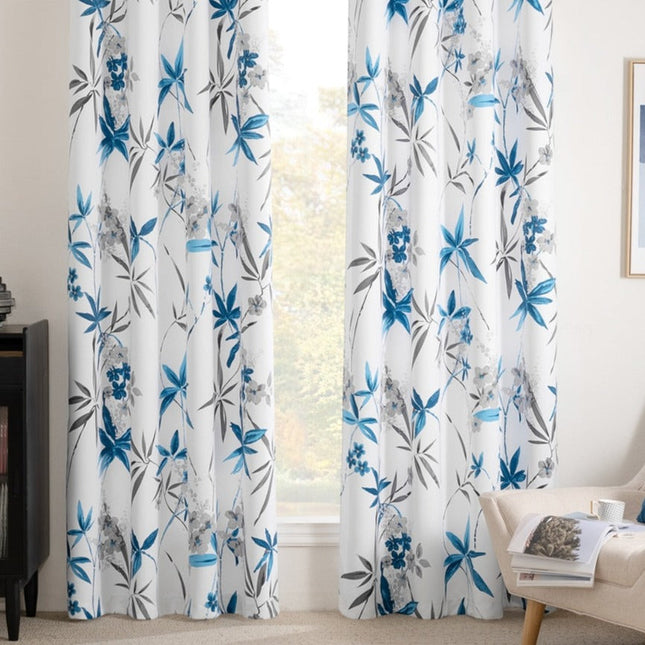 Vorhang Bryne mit floralem Bambus-Design