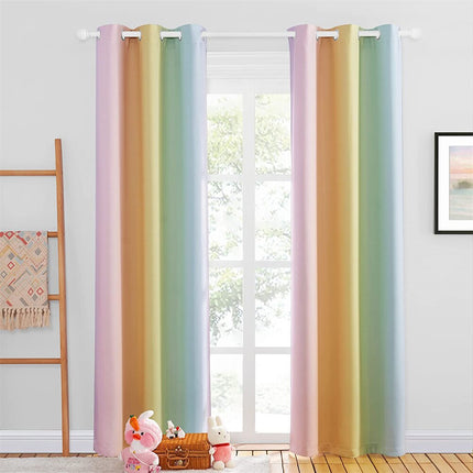 Verdunkelungsvorhang Regenbogenfarben für Kinderzimmer