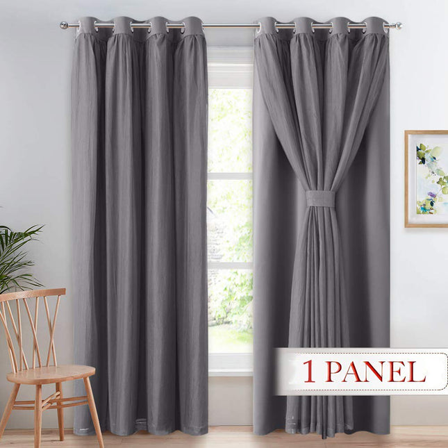 Doppellagiger Verdunkelungsvorhang mit Voile