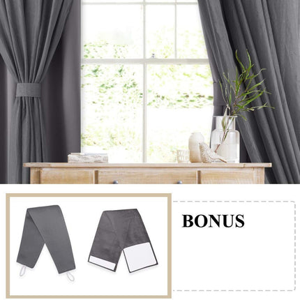 Doppellagiger Verdunkelungsvorhang mit Voile