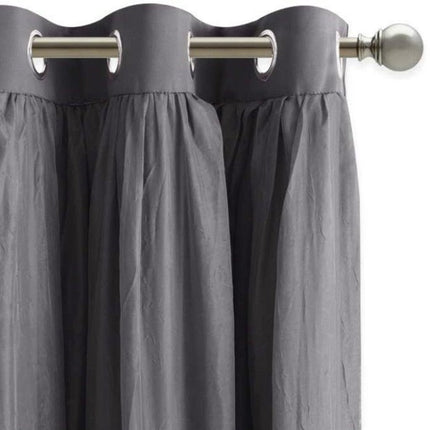 Doppellagiger Verdunkelungsvorhang mit Voile