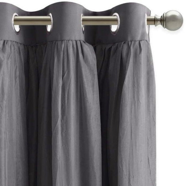 Doppellagiger Verdunkelungsvorhang mit Voile