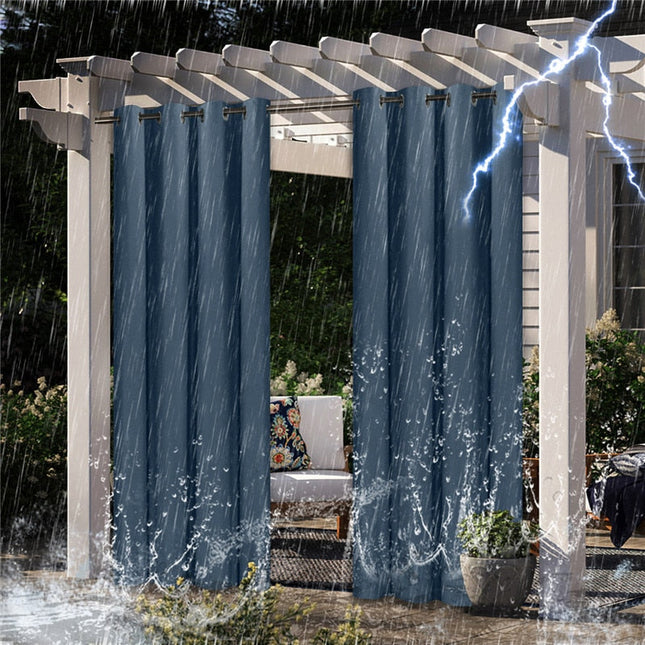 Wetterfester Outdoor-Vorhang für Balkon Pergola