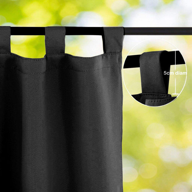 Wasserdichter Outdoor Vorhang in Schwarz