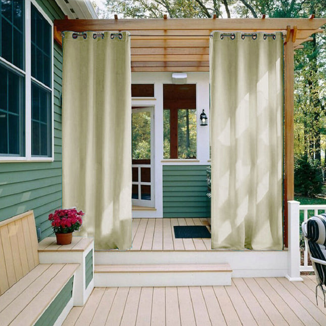 Outdoor Vorhang wasserdicht in Creme