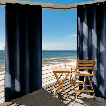 Outdoor Vorhang wasserdicht in Dunkelblau