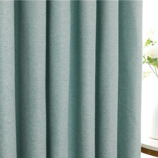 Lichtdämpfender Vorhang blickdicht in Türkis