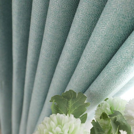 Lichtdämpfender Vorhang blickdicht in Türkis