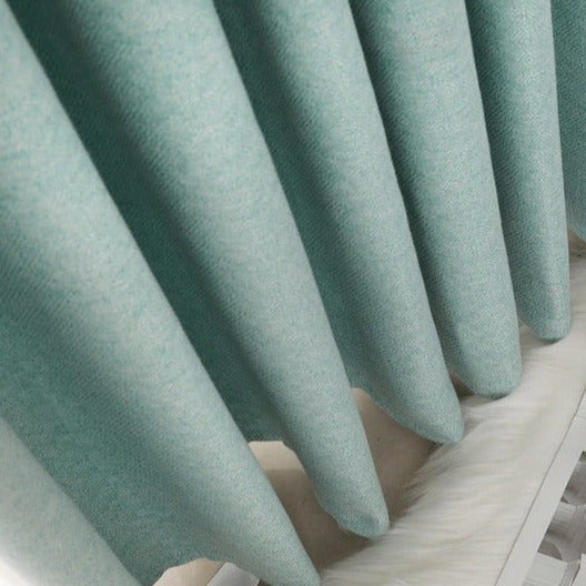 Lichtdämpfender Vorhang blickdicht in Türkis