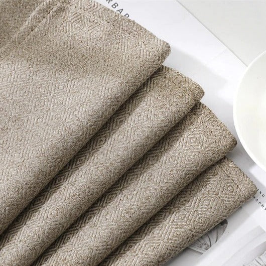 Blickdichter Vorhang in Dunkelbeige