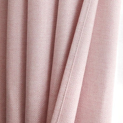 Dekorativer Vorhang Rosa mit Rautenmuster
