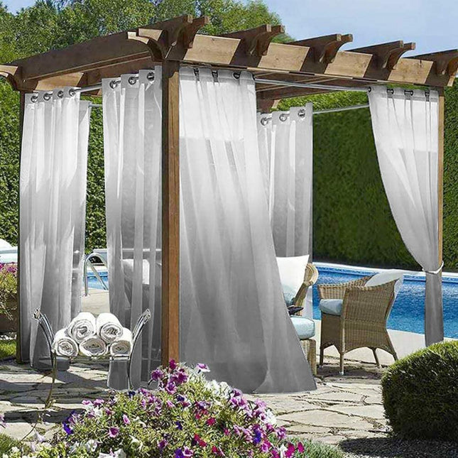 Outdoor Vorhang mit Farbverlauf für Balkon
