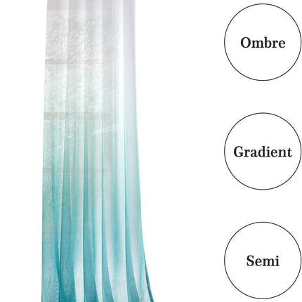 Leichter Outdoor-Vorhang Niaouli mit Farbverlauf