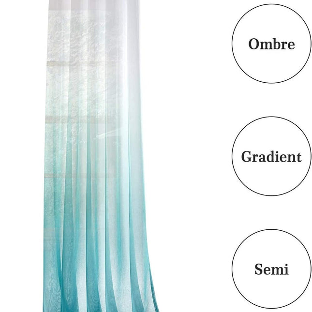 Leichter Outdoor-Vorhang Niaouli mit Farbverlauf