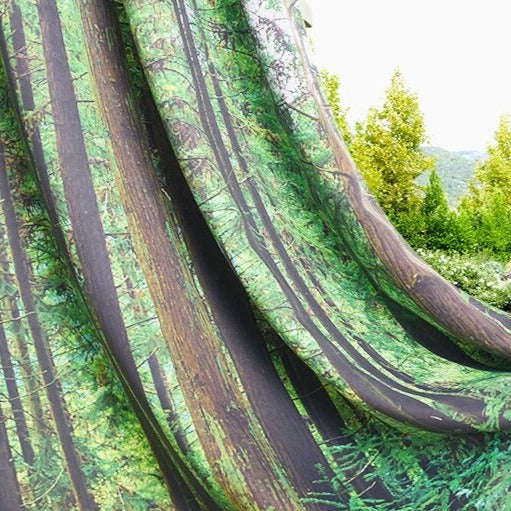 Outdoor Vorhang mit Wald Motiv Druck