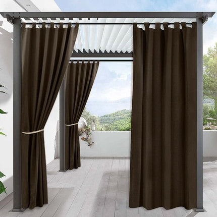 Pergola-Vorhang Papayier wetterfest mit Schlaufen