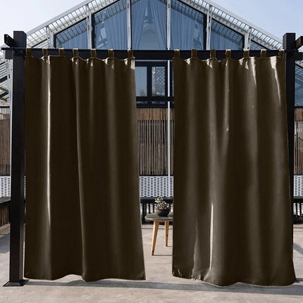 Pergola-Vorhang Papayier wetterfest mit Schlaufen