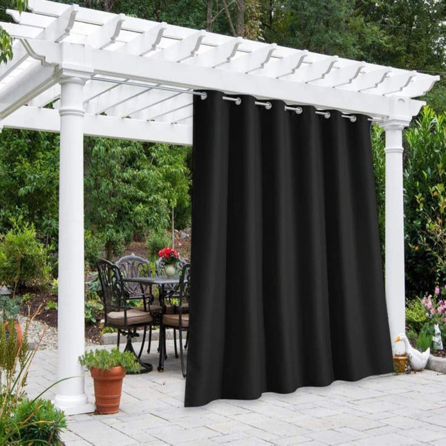 Blickdichter Outdoor-Vorhang für die Gartenlaube