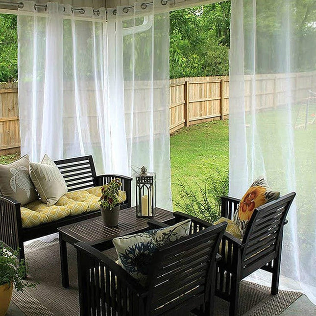 Transparenter Outdoor Vorhang für die Terrasse
