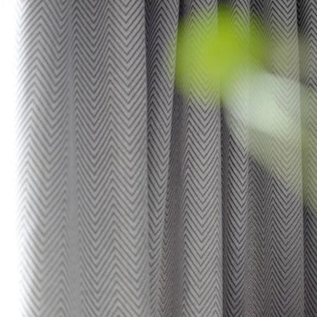 Verdunkelungsvorhang Valego Hellgrau mit Fischgrätmuster