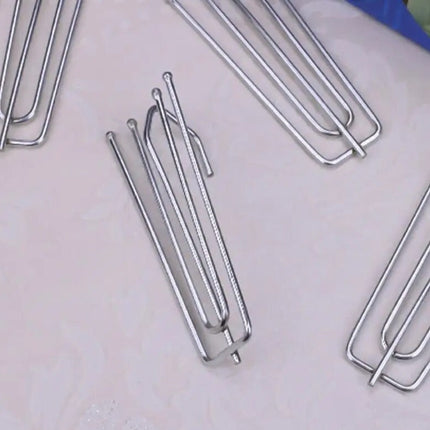 Faltenlegehaken für Gardinen aus Metall