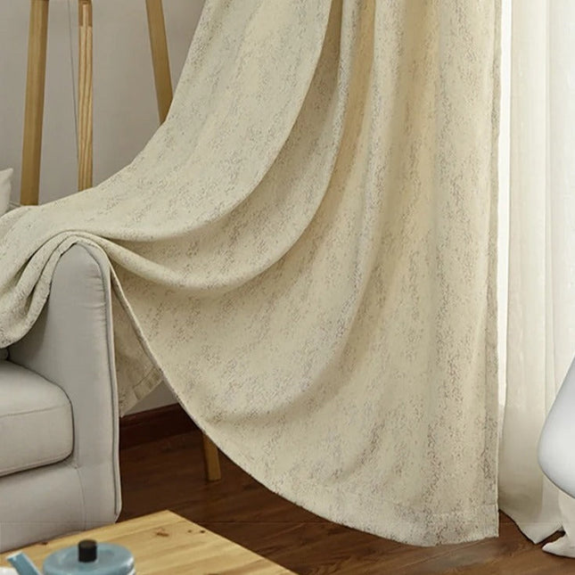 Strukturierter Vorhang in melierter Optik