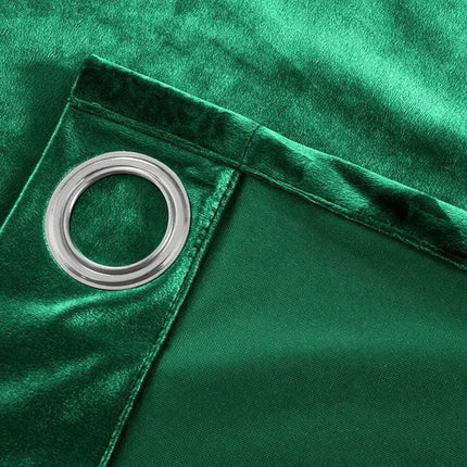 Samt Verdunkelungsvorhang in Smaragdgrün