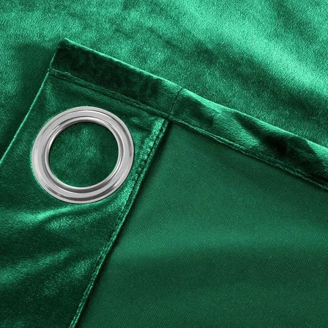 Samt Verdunkelungsvorhang in Smaragdgrün