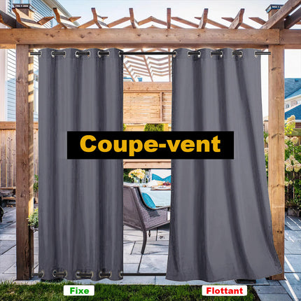 Outdoor Vorhang wasserabweisend für Balkon