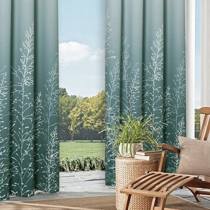 Outdoor Vorhang Grün mit Farbverlauf