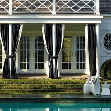 Wetterfester Außenvorhang als Sichtschutz