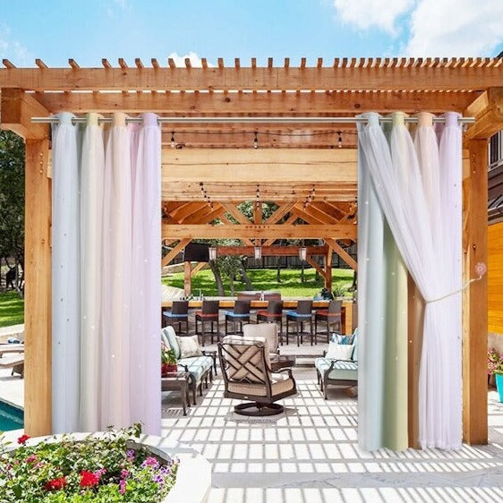 Outdoor Voile-Vorhang für Terrasse Balkon