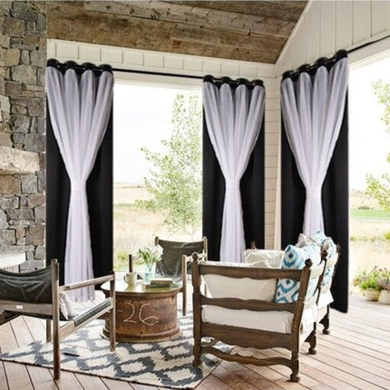 Wetterfester Outdoor Vorhang für Balkon