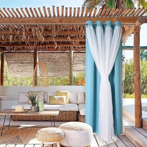 Wetterfester Outdoor Vorhang für Balkon