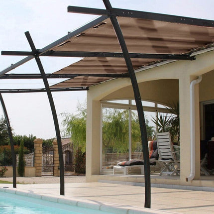 Blickdichter Pergola Vorhang mit Ösen