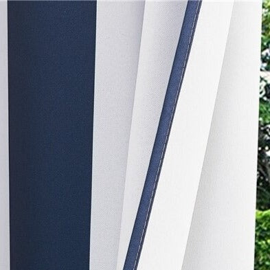 Gestreifter Outdoor Vorhang für Balkon