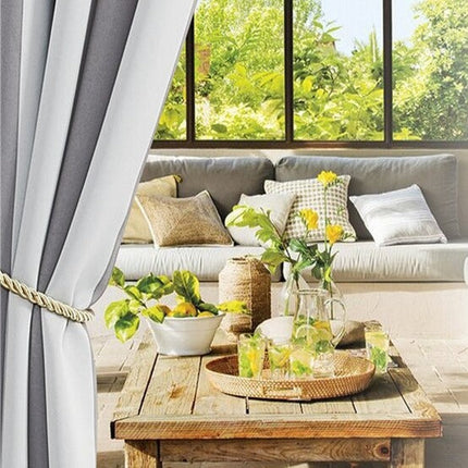 Gestreifter Outdoor Vorhang für Balkon