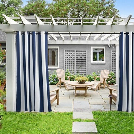 Gestreifter Outdoor Vorhang für Balkon
