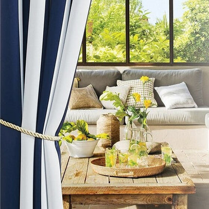 Gestreifter Outdoor Vorhang für Balkon