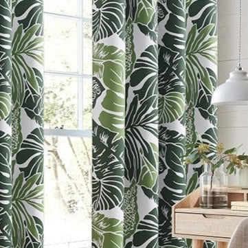 Outdoor Vorhang mit tropischem Dschungelmuster
