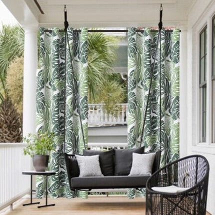 Outdoor Vorhang mit tropischem Dschungelmuster